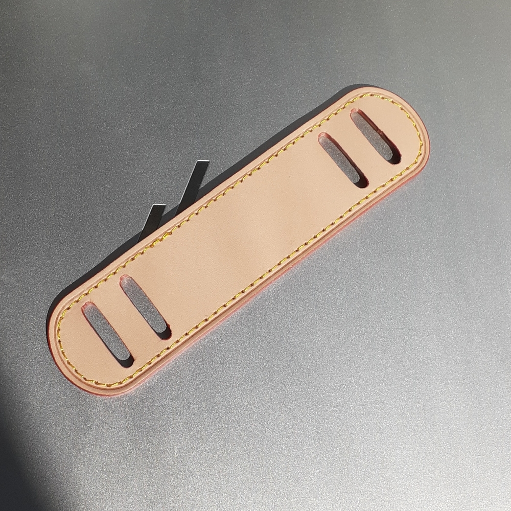Vachetta Leather (Nude/Beige coloured) Shoulder Bag Strap Pad 6" Long